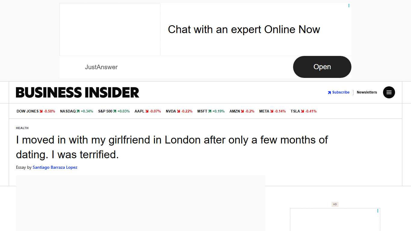 I Moved in With My Girlfriend in London After a Few Months of Dating - Business Insider